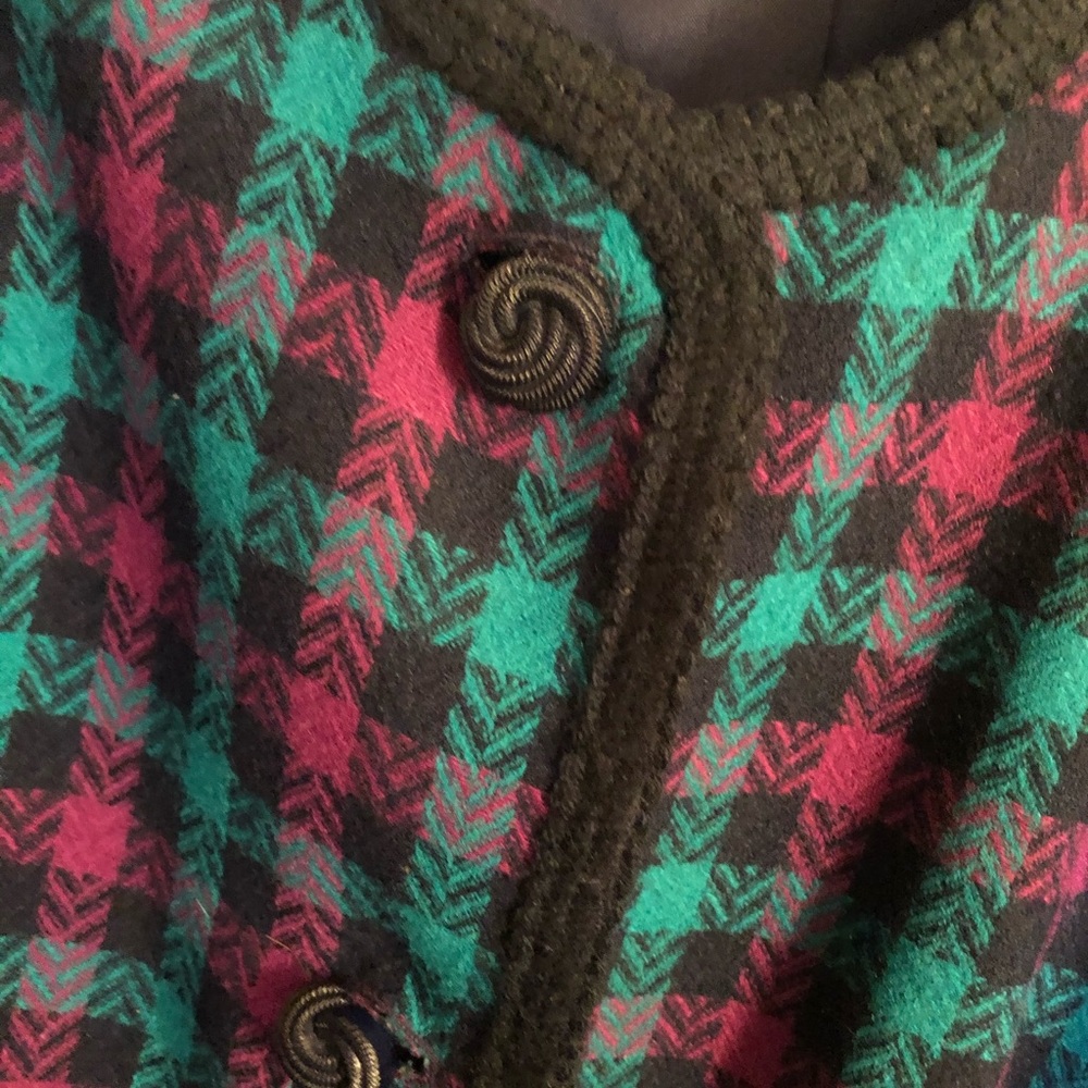Vintage Pendleton Wool Cardigan Jacket Women’s Medium Plaid - Picture 3 of 5